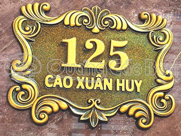 Mẫu bảng số nhà 06