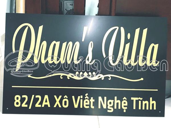 Mẫu bảng số nhà 14